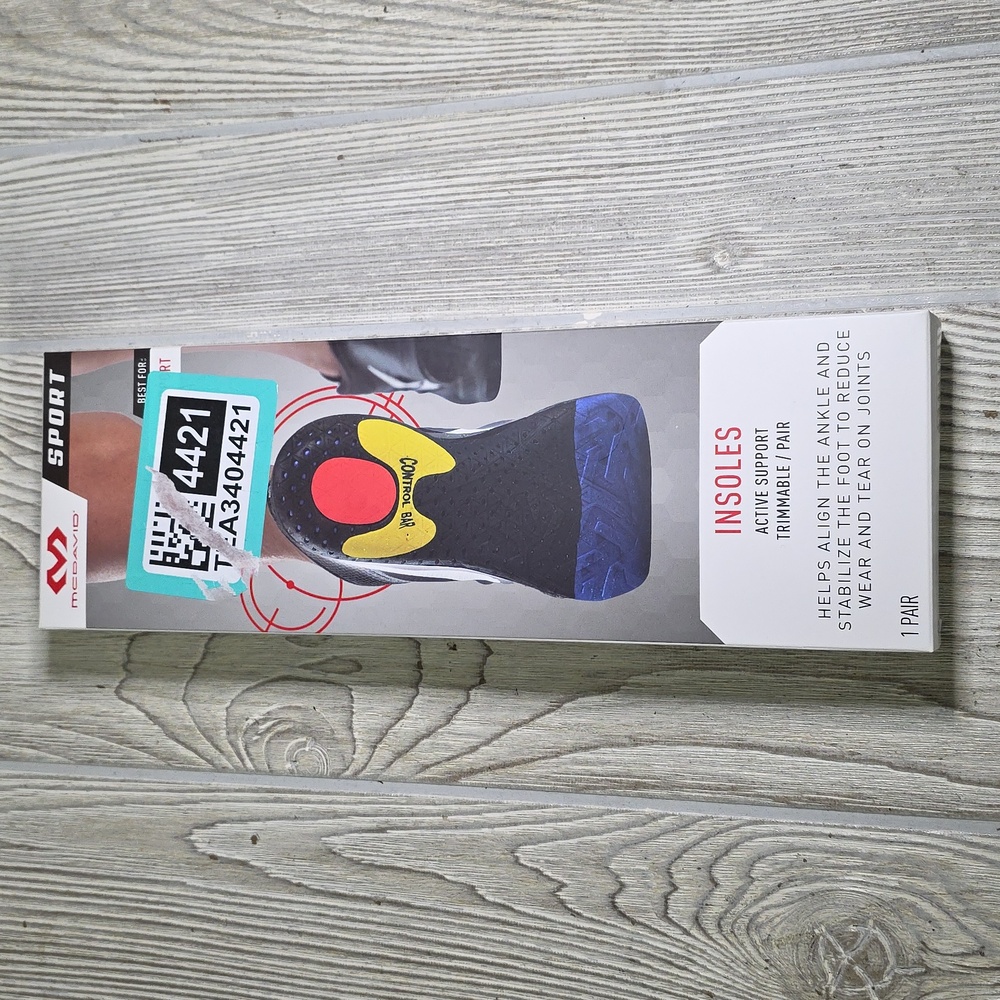 McDavid Sports Insoles Fitness Support Orthotics Size Small NEW
